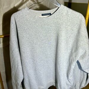 Brandy Melville Light Grey Oversized Crewneck Sweatshirt – One Size